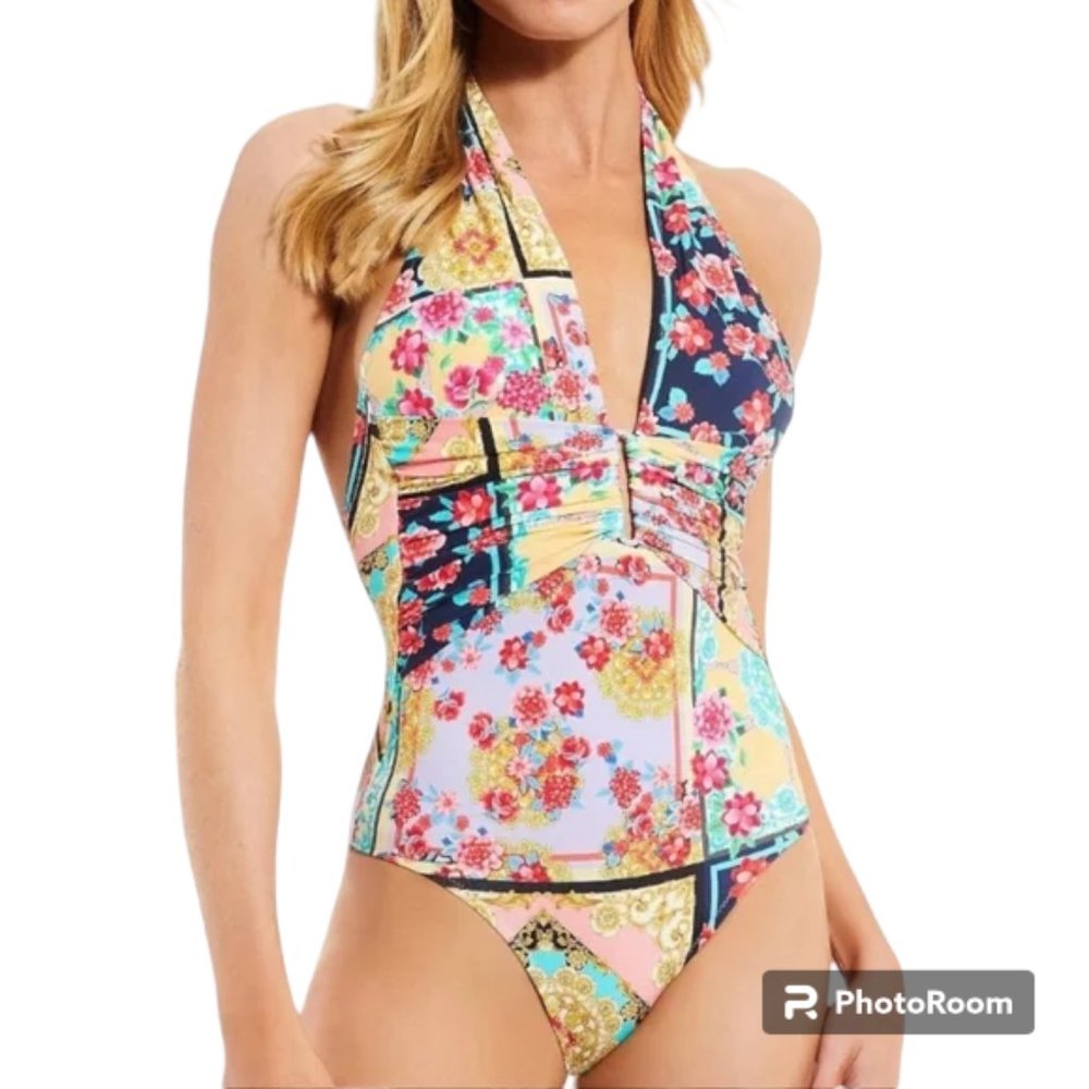 Johnny Was Jasper Plunge One Piece Size Medium NWT